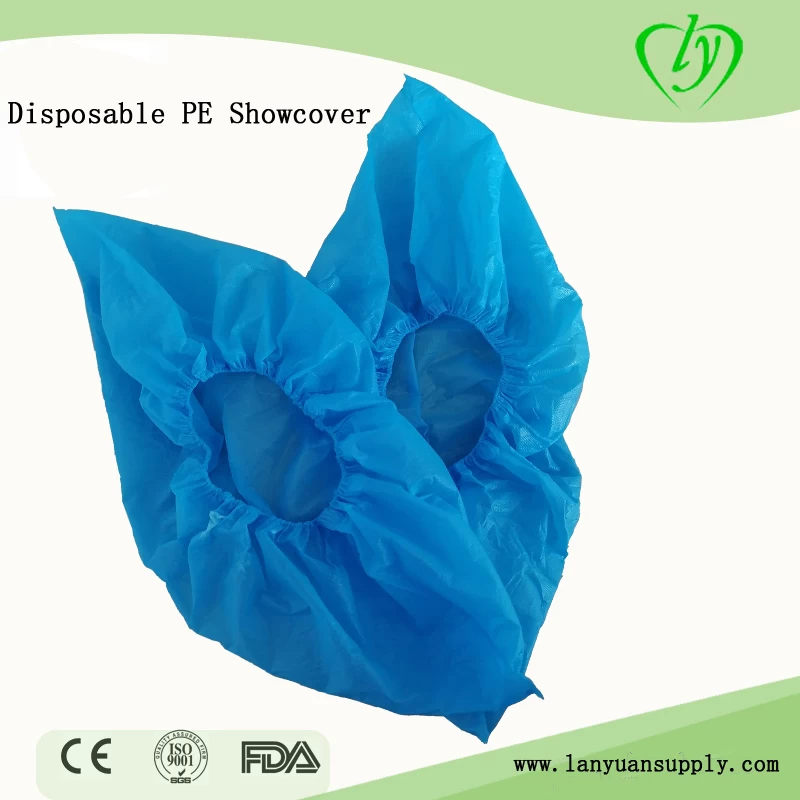 Cover of disposable anti-powder plastic shoe.