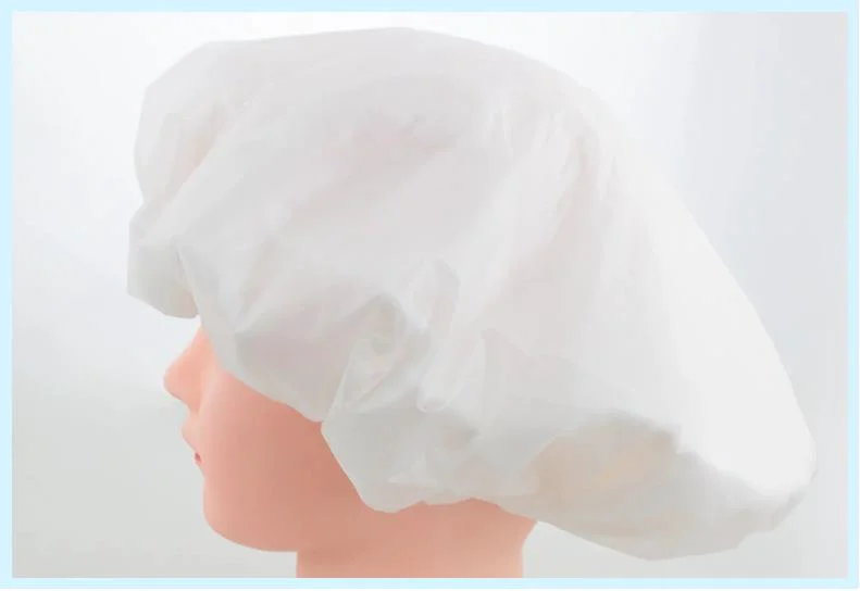 Casquillo seco médico no tejido desechable de los PP del solo casquillo elástico de la cubierta de la mafia