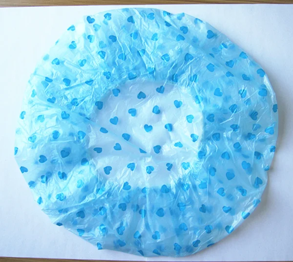 Wegwerf-PET Transparent Bad Dusche Hut (12PCS / Tasche)