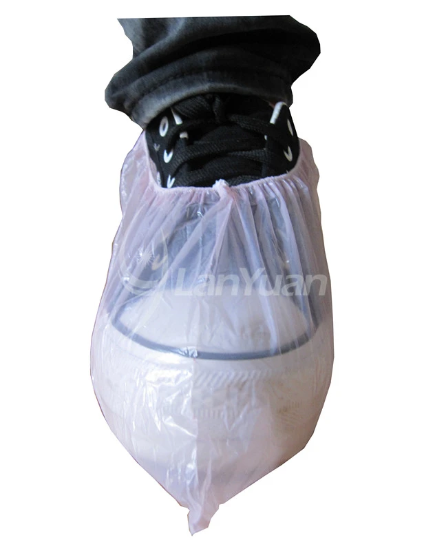 Wegwerf-PET rosa Schuhabdeckung