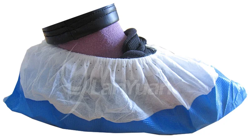 Einweg PP + CPE Non-Skid und wasserdichte Überschuh