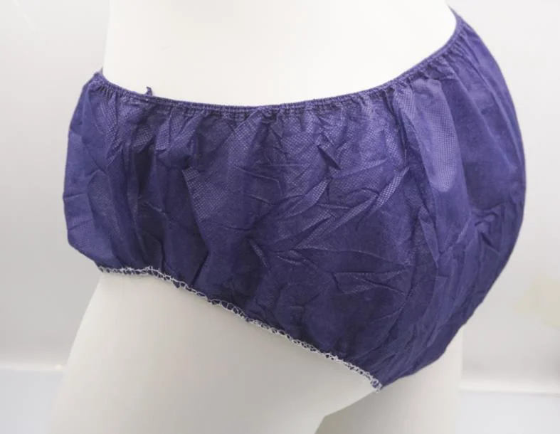 Einwegunterwäsche Hosen Blaue Farbe