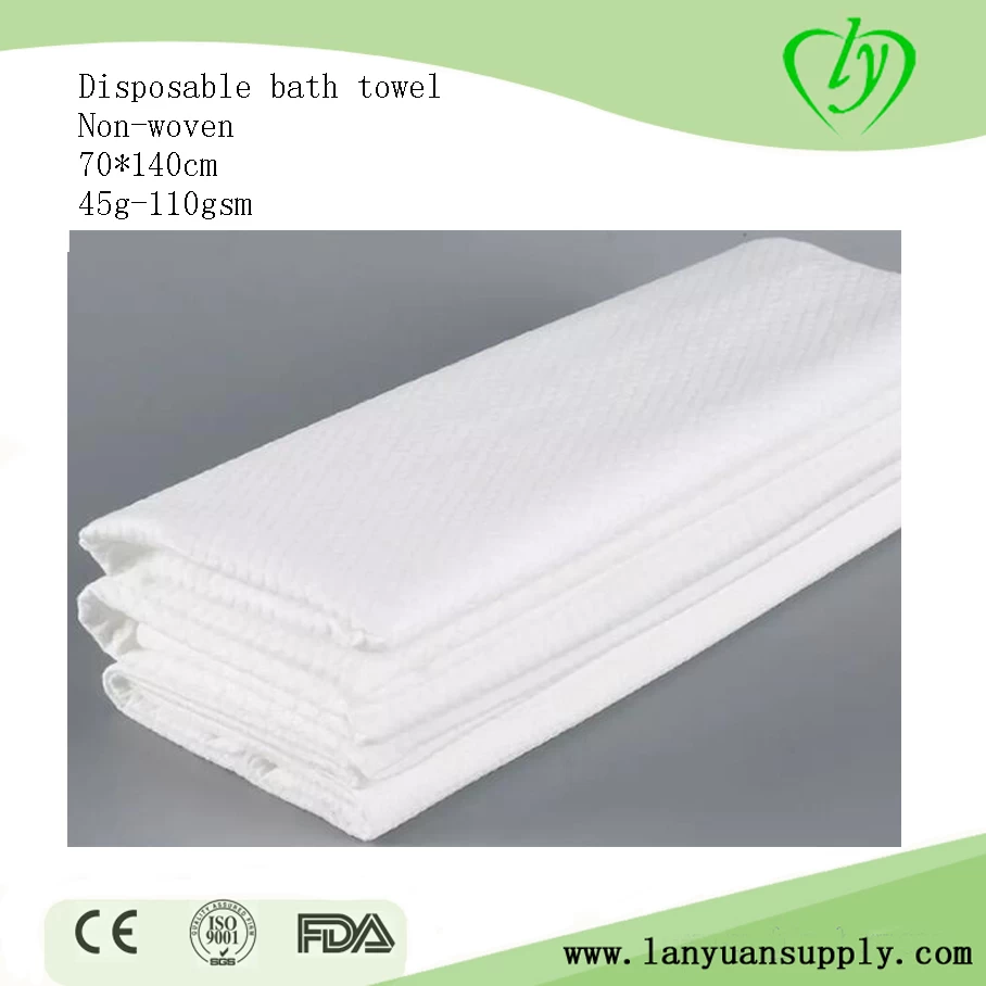 Quick Dry Eco-Friendly White Soft Nonwoven Disposable Bath Towel Body Towel  for Hotels, Travel, Beauty SPA - China Disposable Bath Towels and Nonwoven  Bath Towel price