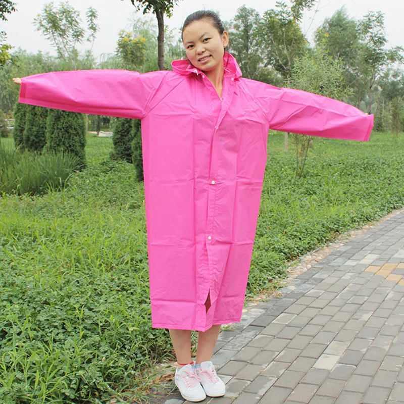 Precio de fabricante Ropa de lluvia monocromática colorida