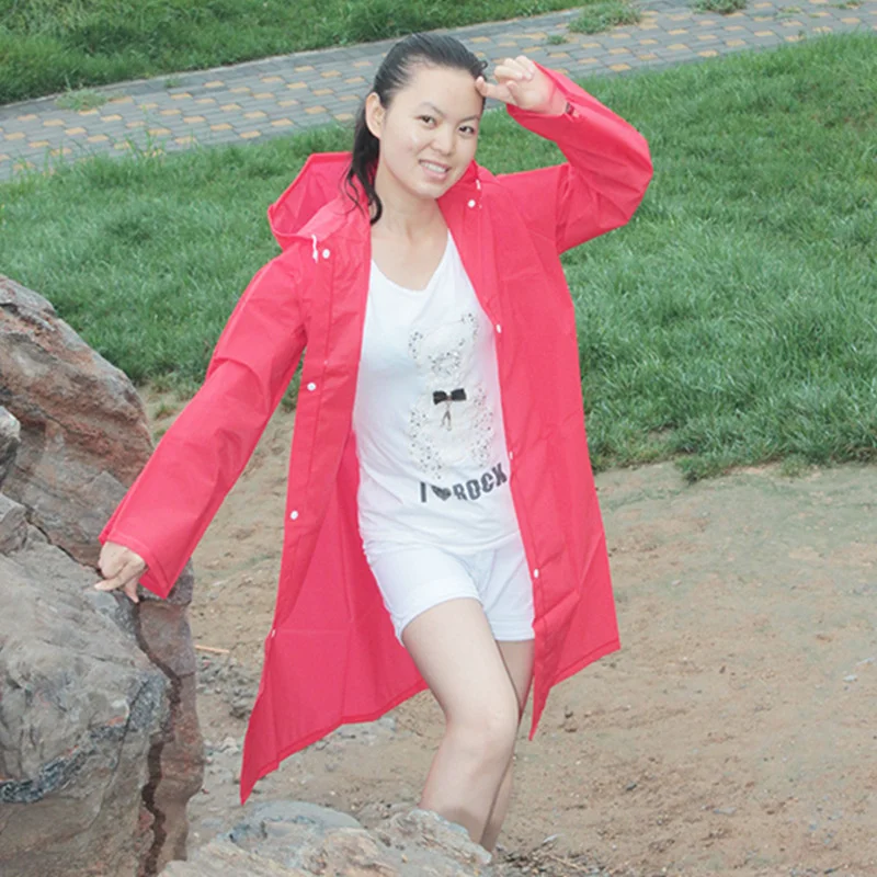 Precio de fabricante Ropa de lluvia monocromática colorida