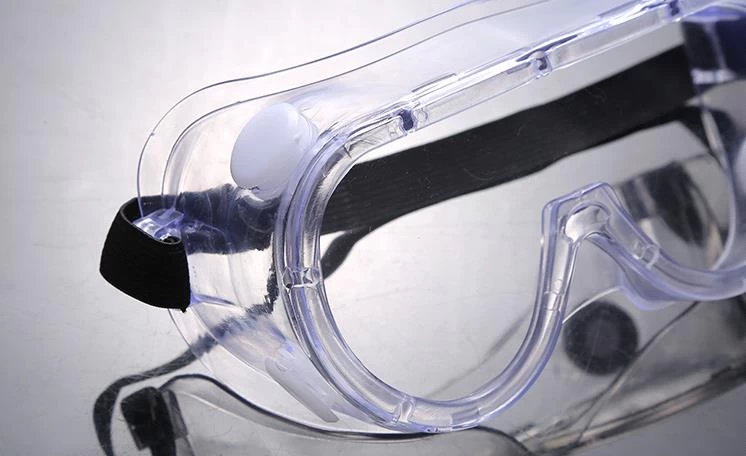 Fabrica al por mayor de productos quimicos anti virus de PVC de proteccion medica Gafas Gafas de seguridad Gafas