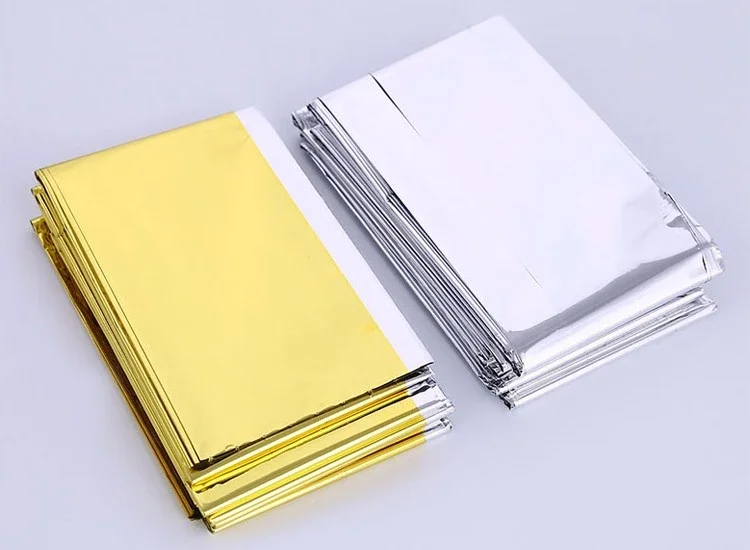 Erste Hilfe Aluminium-Mylar-Folien-Notfalldecke für Flüchtling