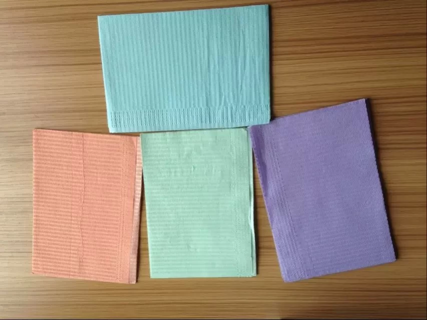 For Hospital Medical Beauty Tattoo Disposable Waterproof Dental Poly Patient Towel Dental Bibs