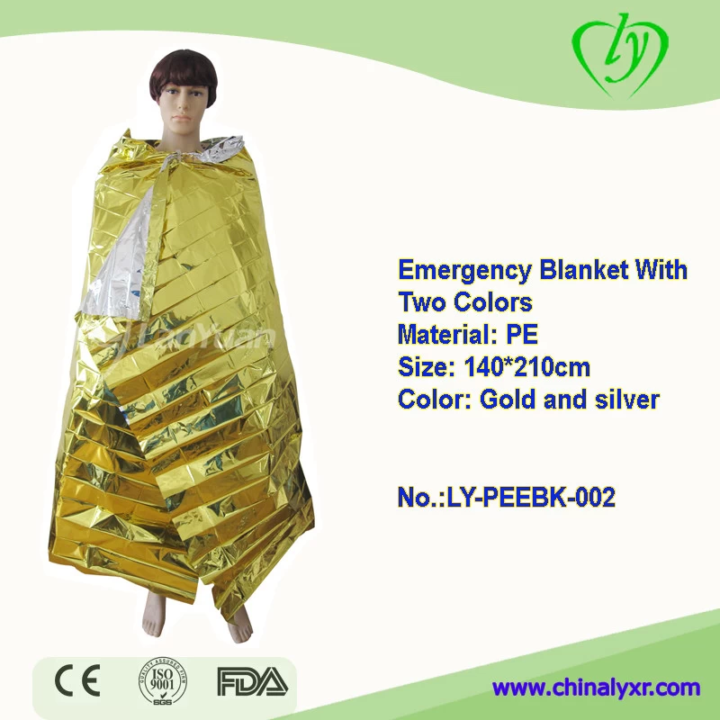 Gold Medical Rescue Outdoor First Aid Warm Emergency Blanket