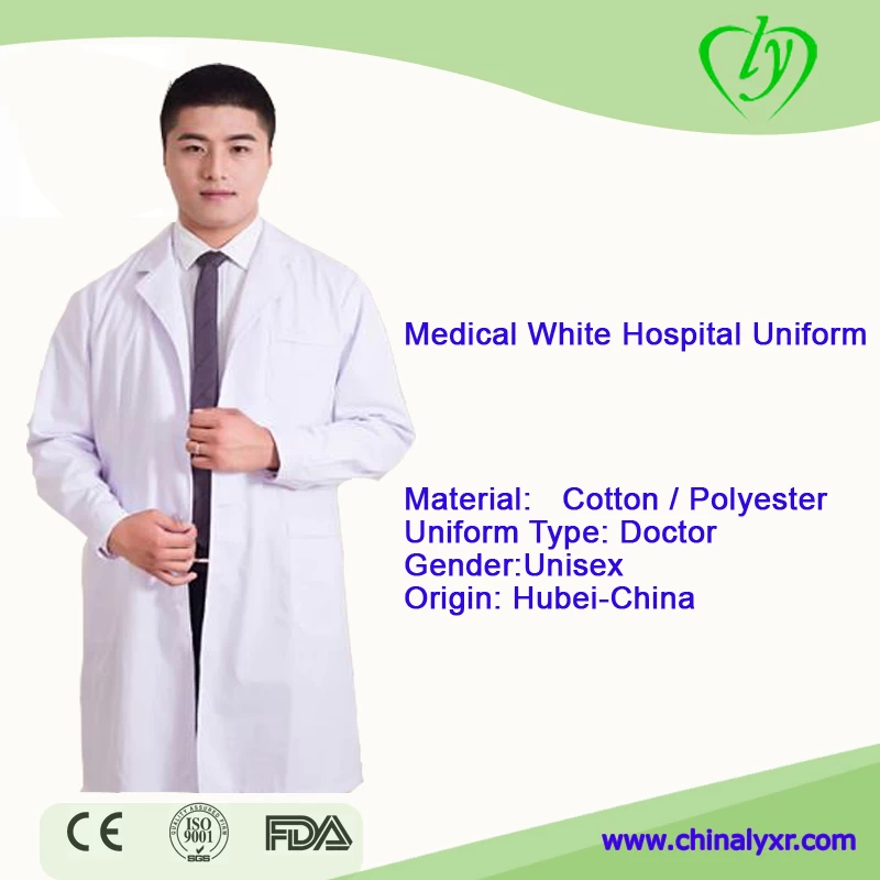 Labcoat Fashion Nursing Gown Nurse White Uniform Scrubs - China