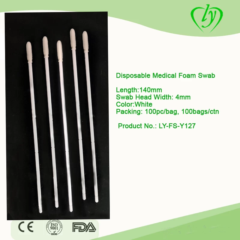 Hot Sale Medical Foam Disposable Virus Sampling Swab