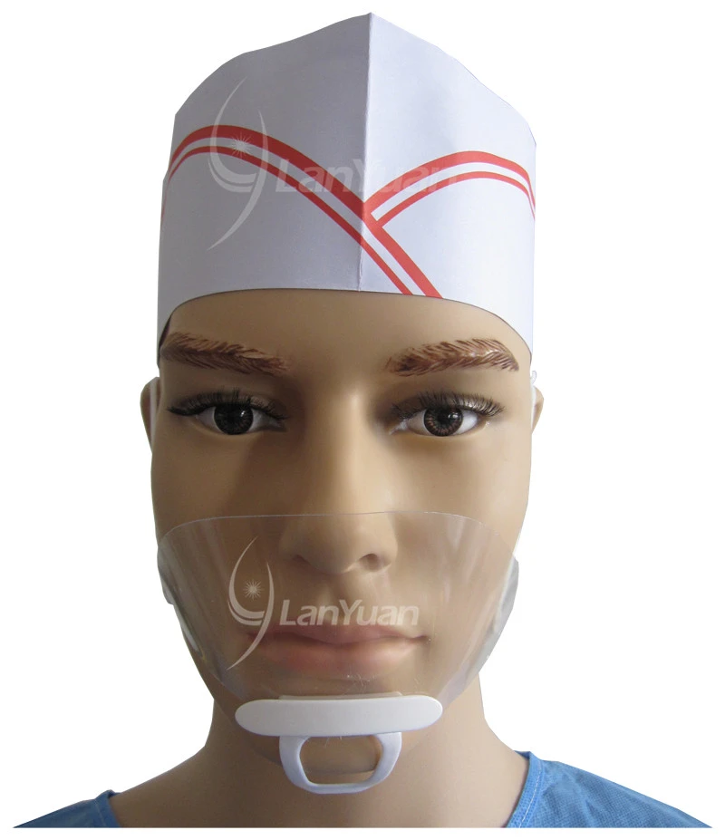 LY-F606 المضادة للضباب النظافة قناع بلاستيكية شفافة