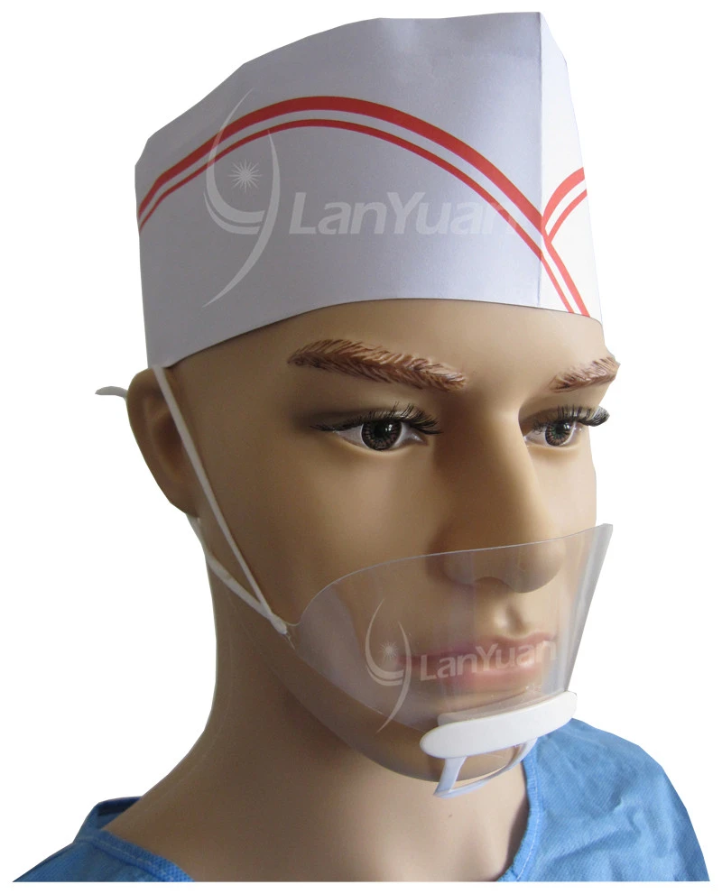 LY-F606 المضادة للضباب النظافة قناع بلاستيكية شفافة