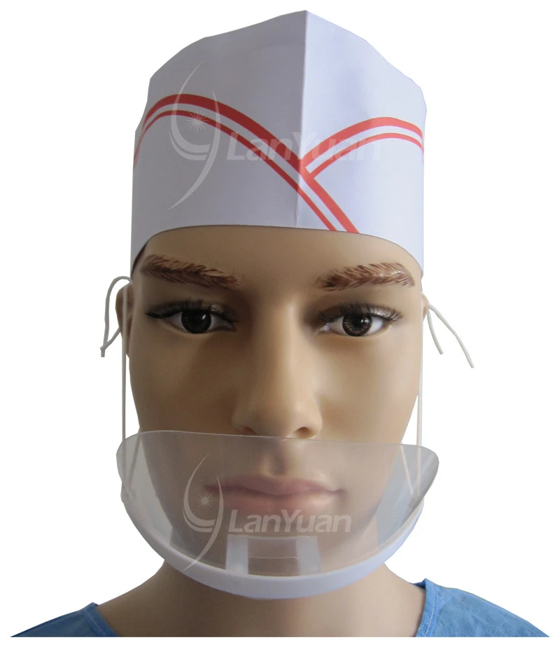 LY-G607 المضادة للضباب النظافة قناع بلاستيكية شفافة