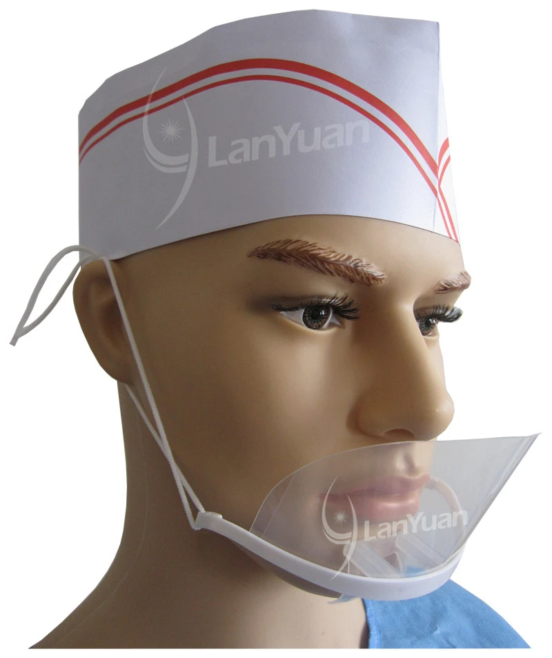 LY-G607 المضادة للضباب النظافة قناع بلاستيكية شفافة