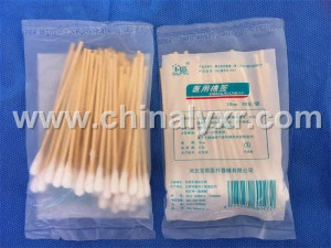 Lanyuan Disposable Medical Wooden Stick Cotton Swab