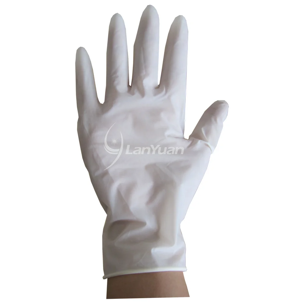 كبيرة قفازات اللاتكس فحص مسحوق