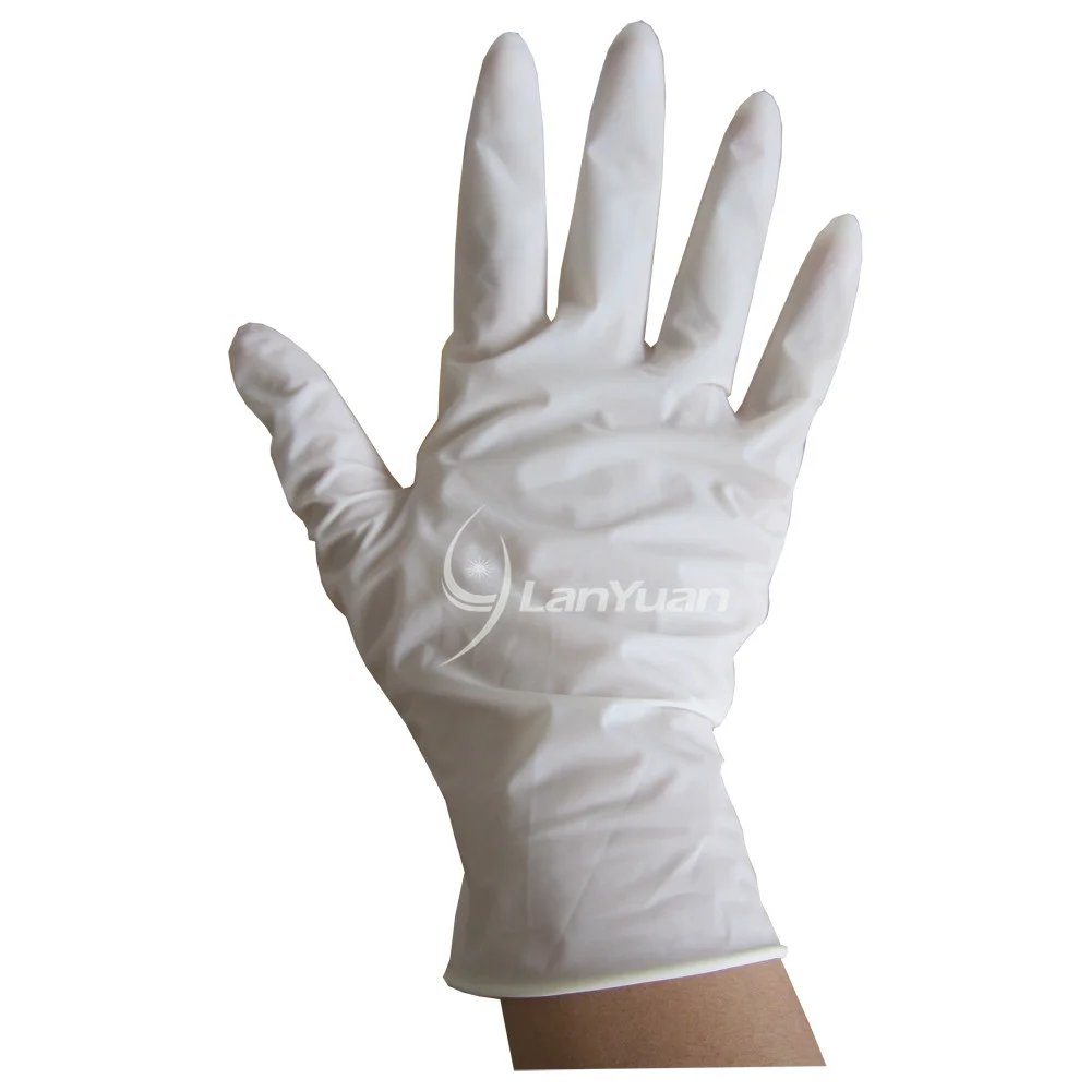 كبيرة قفازات اللاتكس فحص مسحوق