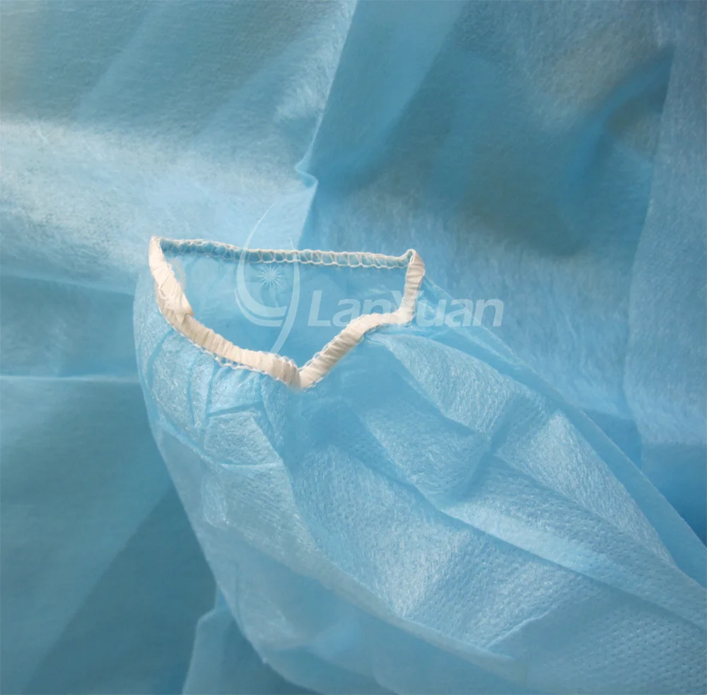 ضوء أزرق فاتح + ثوب العزلة PE مع الأصفاد المرنة