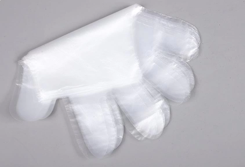 Ly Disposable PE Gloves in White for food industry