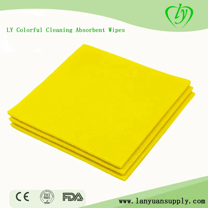 إبرة غير المنسوجة مطبخ ستوكات تنظيف القماش مناديل ماصة