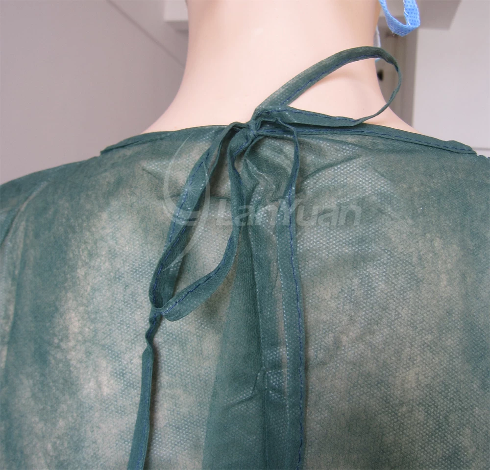 Non-woven disposable Isolation Gown with Knitted Cuffs