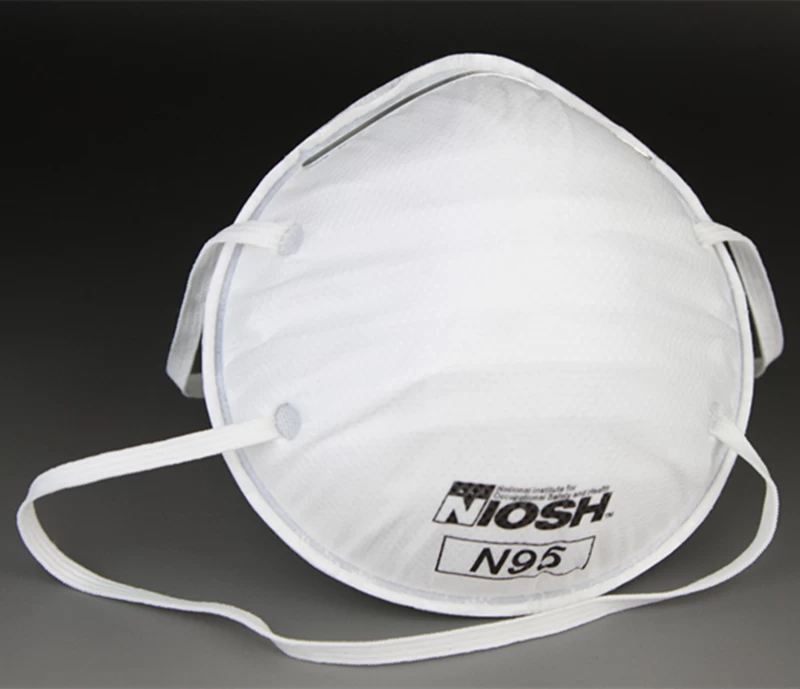 China Nonwoven N95 Face Mask without Valve in White manufacturer