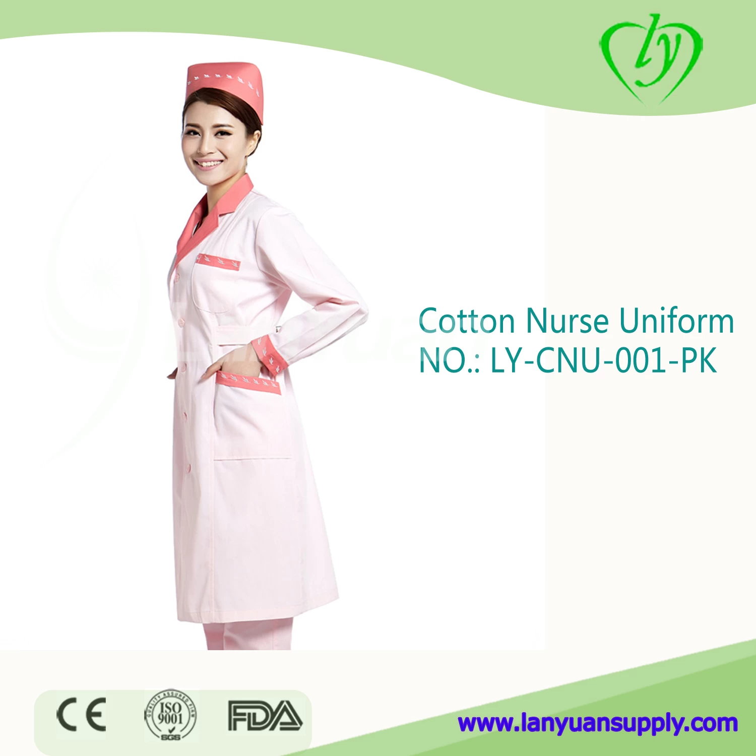Polyester Cotton Winter Nurse Uniform