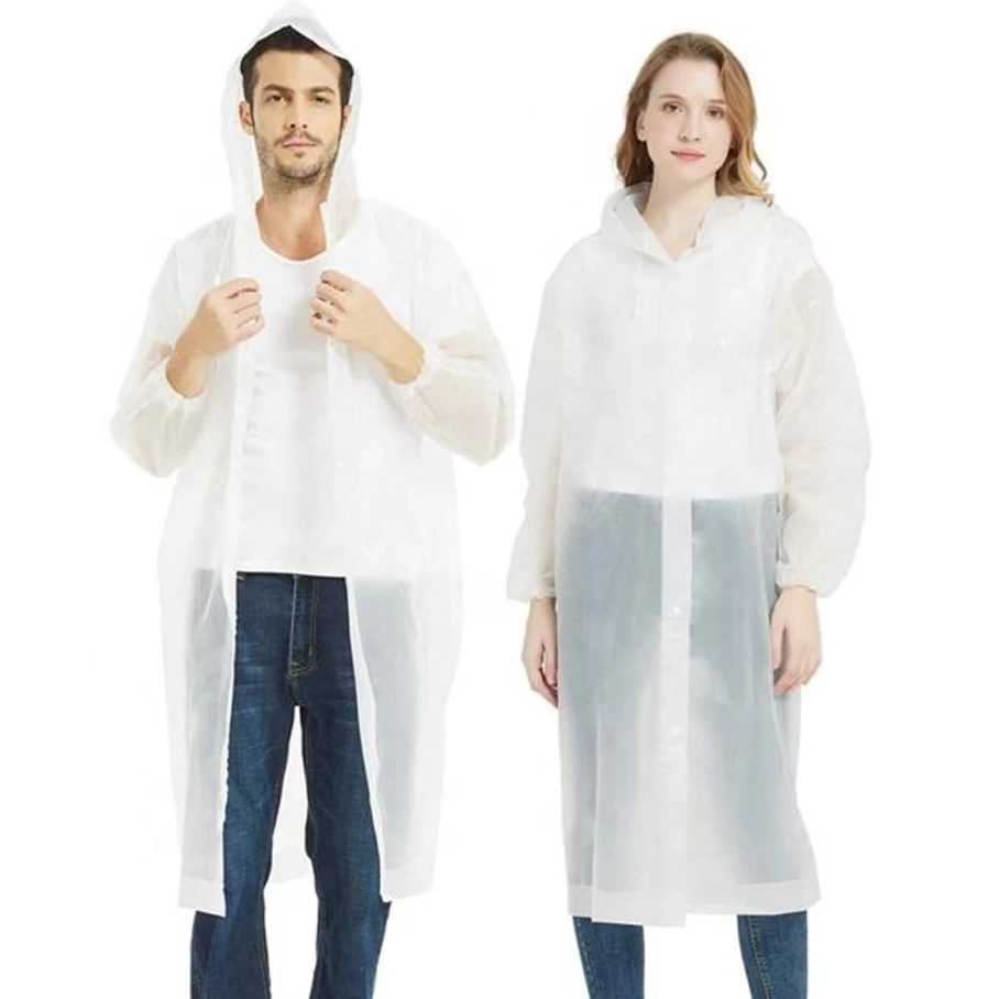 Producer Reusable Long Plastic EVA Raincoat