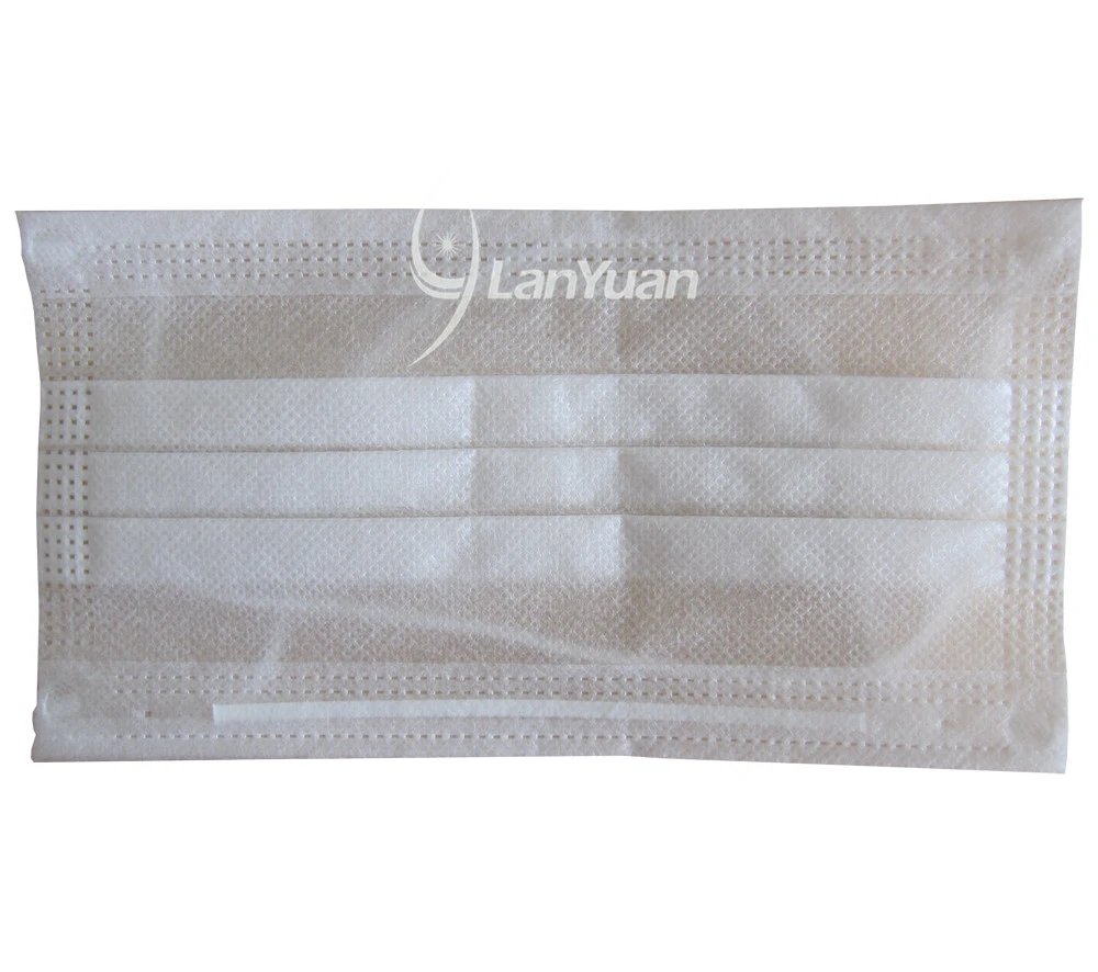 Pure White Head Hanging Non-woven PP Face Mask