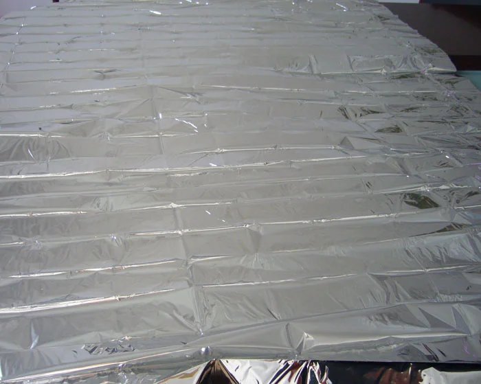 الفضة ماء بطانية الطوارئ المحمولة