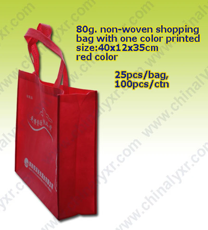 Einfache Art-faltbare Einkaufstasche mit zwei langem Handgriff