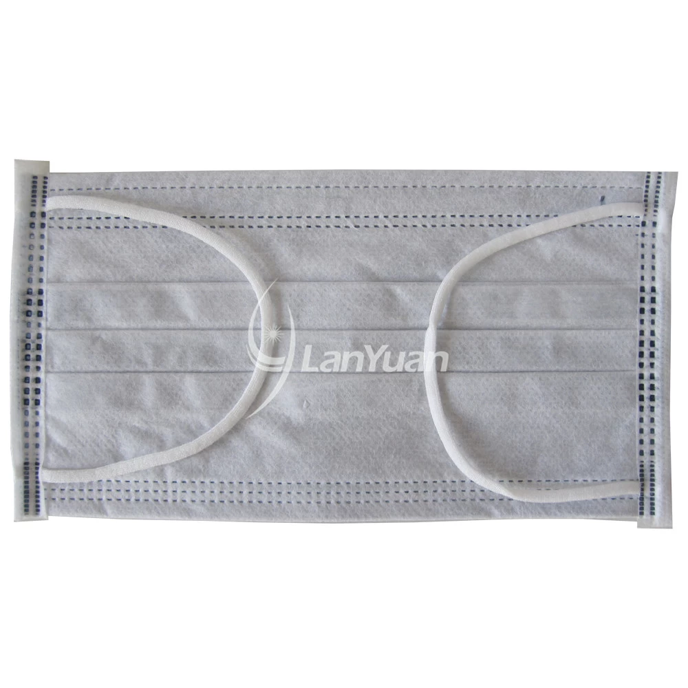 Single Piece Package Dark Blue Face Mask With Skull Head and Crossbones Pattern