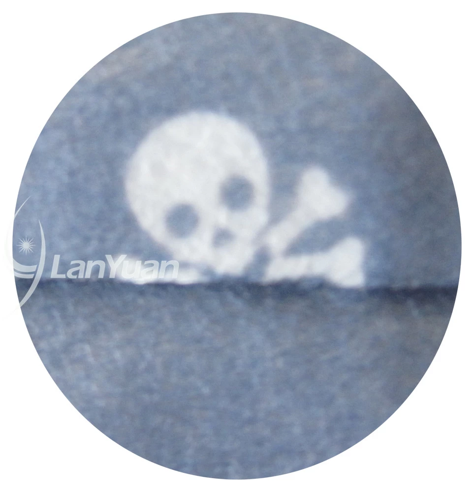 Single Piece Package Dark Blue Face Mask With Skull Head and Crossbones Pattern