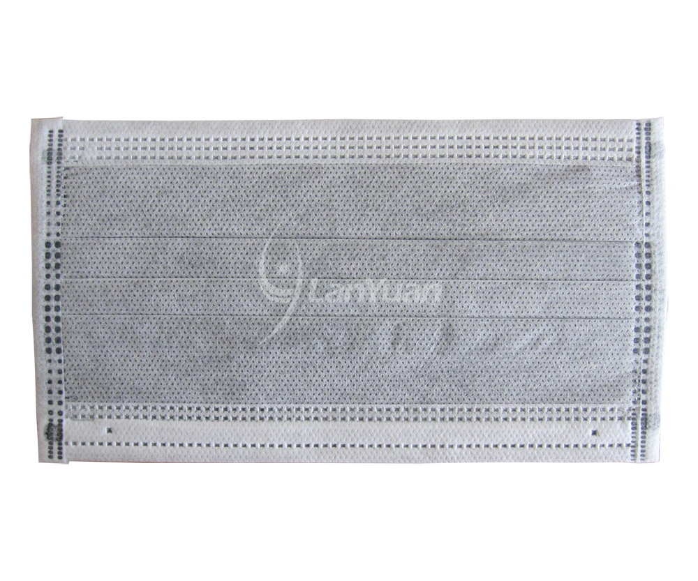 Single Piece Package Black Ear Loop Active Carbon Face Mask