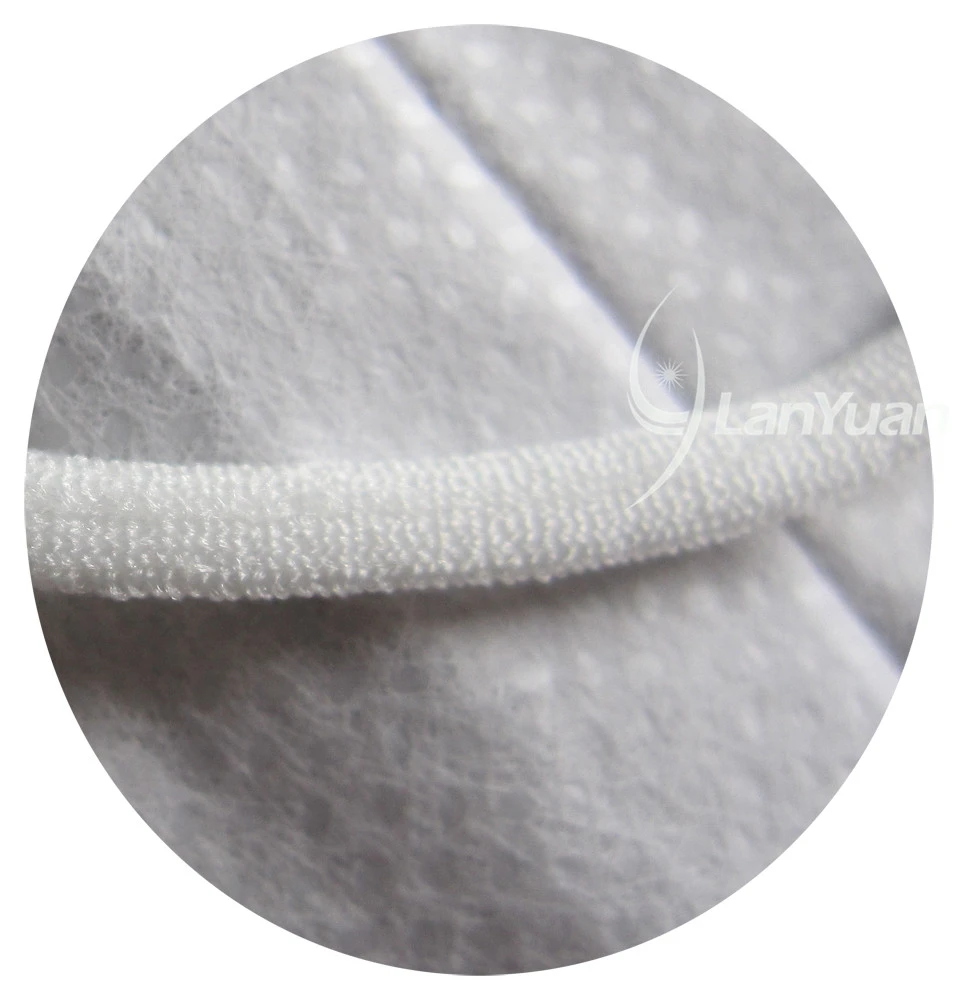 Single Piece Package Black Nonwoven Face Mask with Towers Pattern