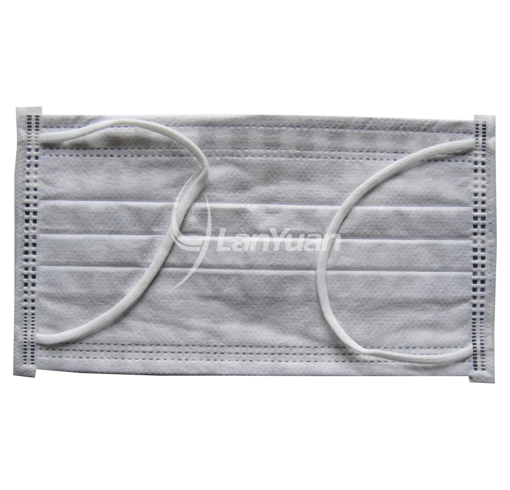 Single Piece Package Black and White Big Checked Pattern Ear Loop Face Mask