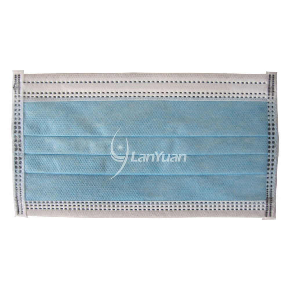 Single Piece Package Blue Ear Loop Active Carbon Face Mask