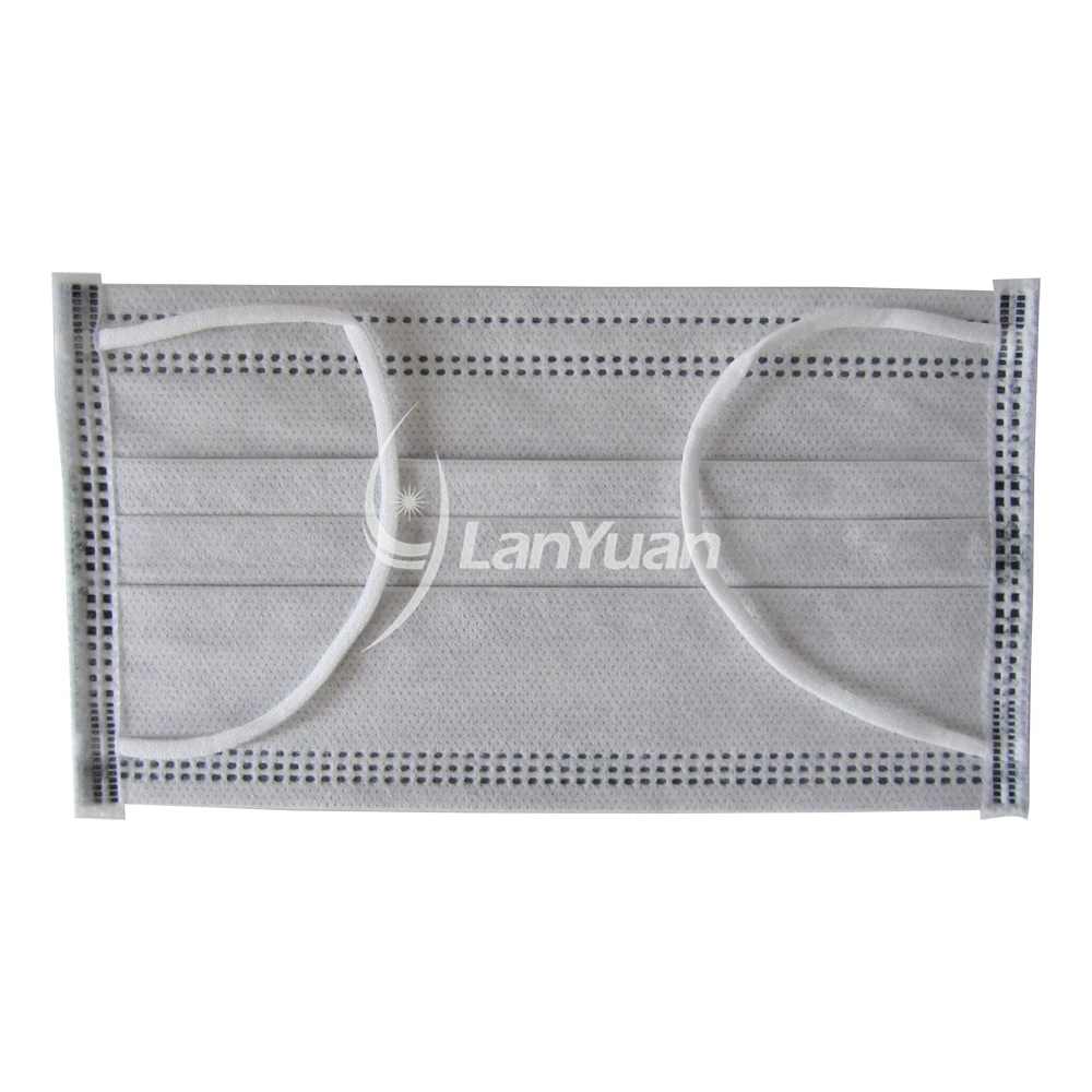 Single Piece Package Blue Ear Loop Active Carbon Face Mask