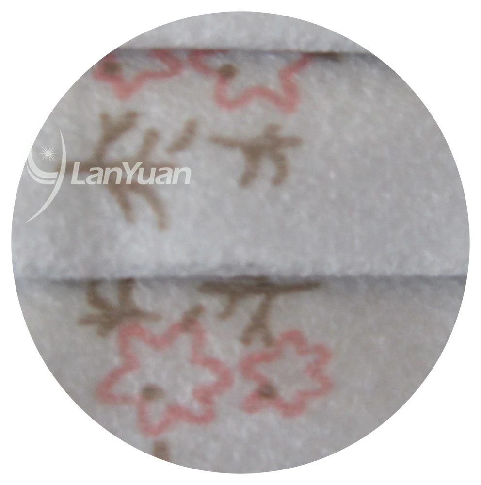 Single Piece Package Nonwoven Gray Face Mask with Flowers Pattern