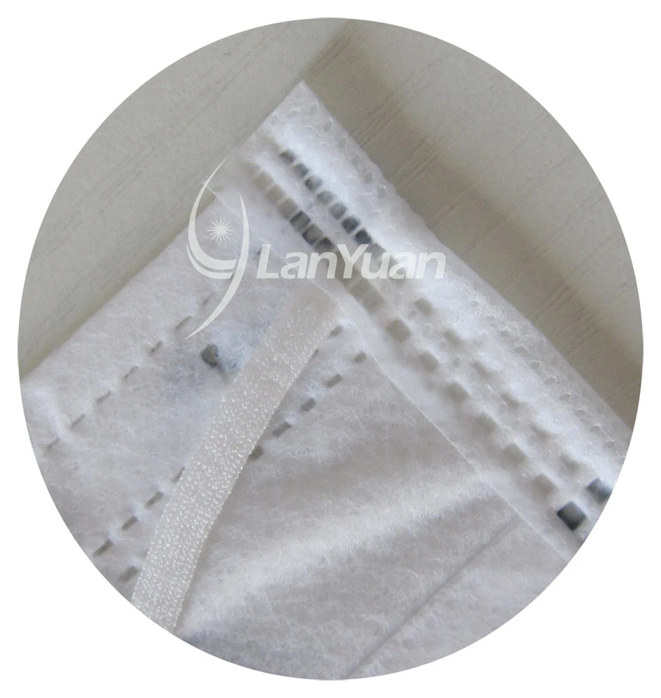 Single Piece Package White Nonwoven Face Mask with Towers Pattern