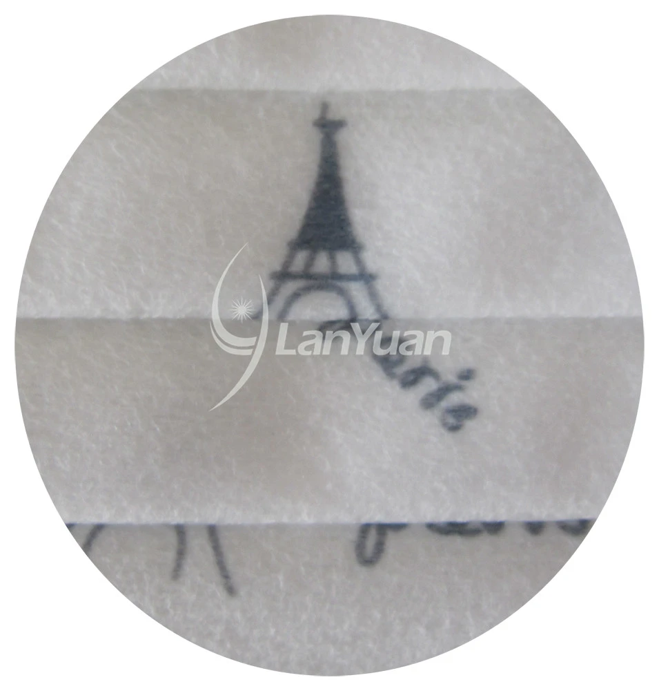 Single Piece Package White Nonwoven Face Mask with Towers Pattern