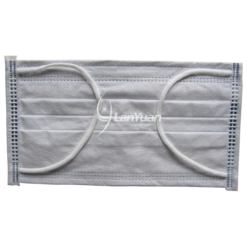 Einteilige Paket Dark Blue Nonwoven-Gesichtsmaske mit Türmen Muster