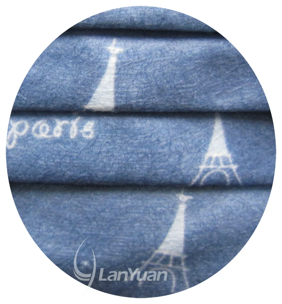 Einteilige Paket Dark Blue Nonwoven-Gesichtsmaske mit Türmen Muster