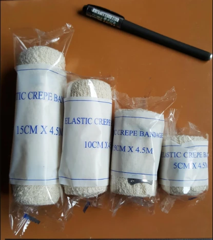 Skin Color Medical Elastic Crepe Bandage with Clips