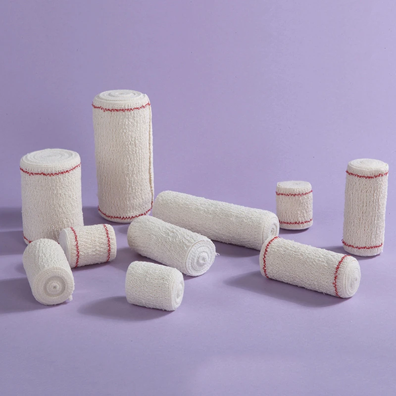 Skin Color Medical Elastic Crepe Bandage with Clips