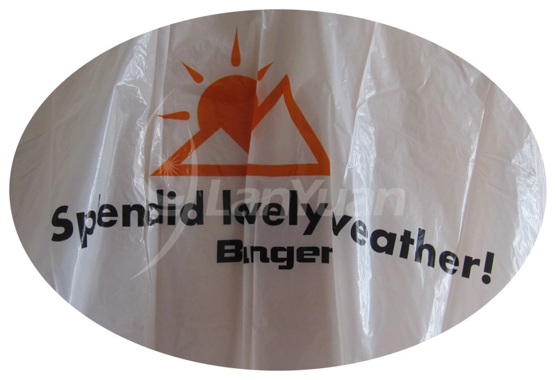 Spendid Lovely Weaher Banger Printed White Rain Poncho