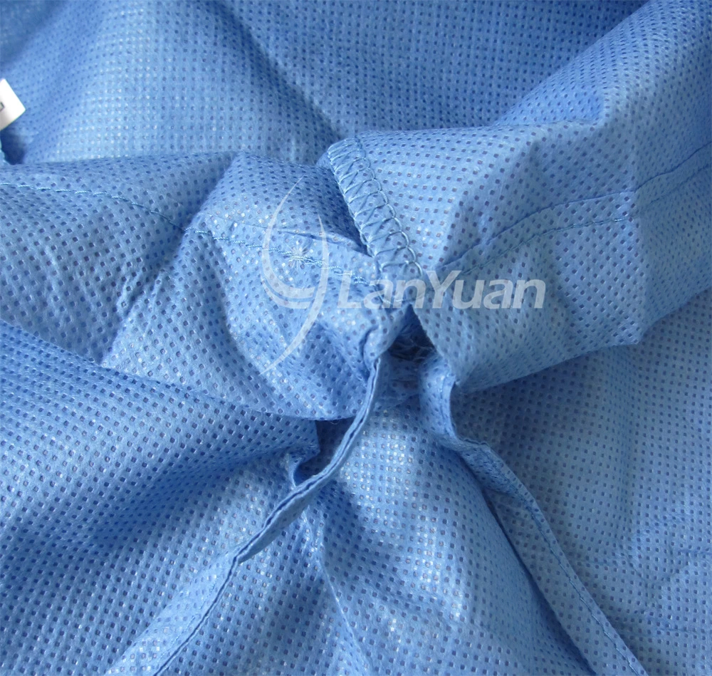 V-collar Hospital Disposable SMS Scrub Suit