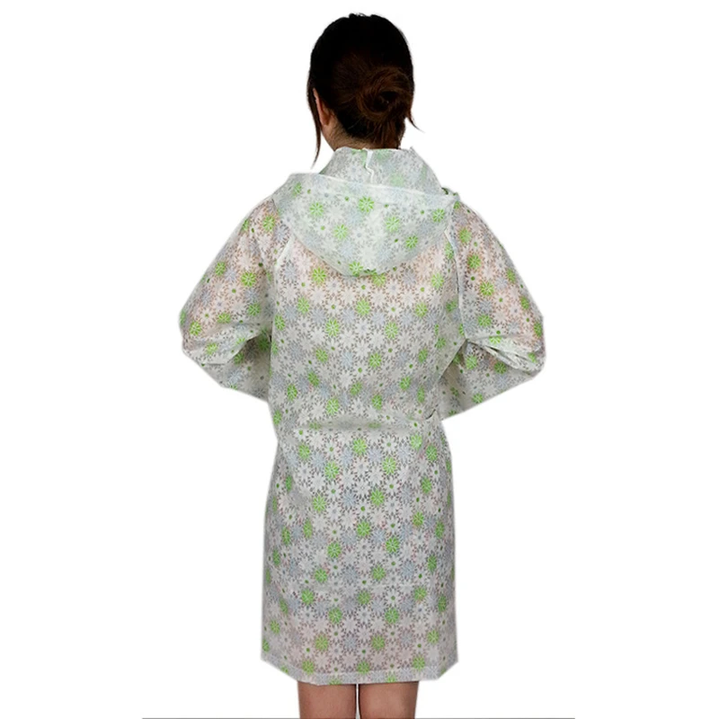 Waterproof Short-type Fresh Printed Rainsuit for Rain