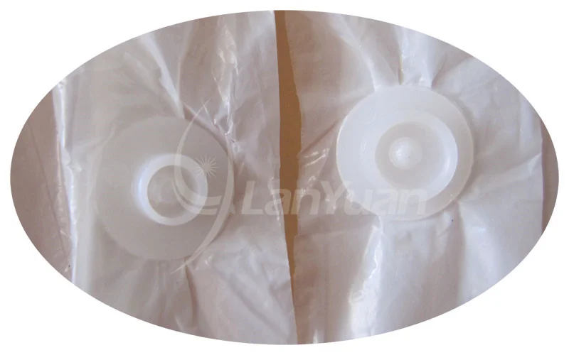 Weißer Besucherlack Einweg-Kunststoffkragen